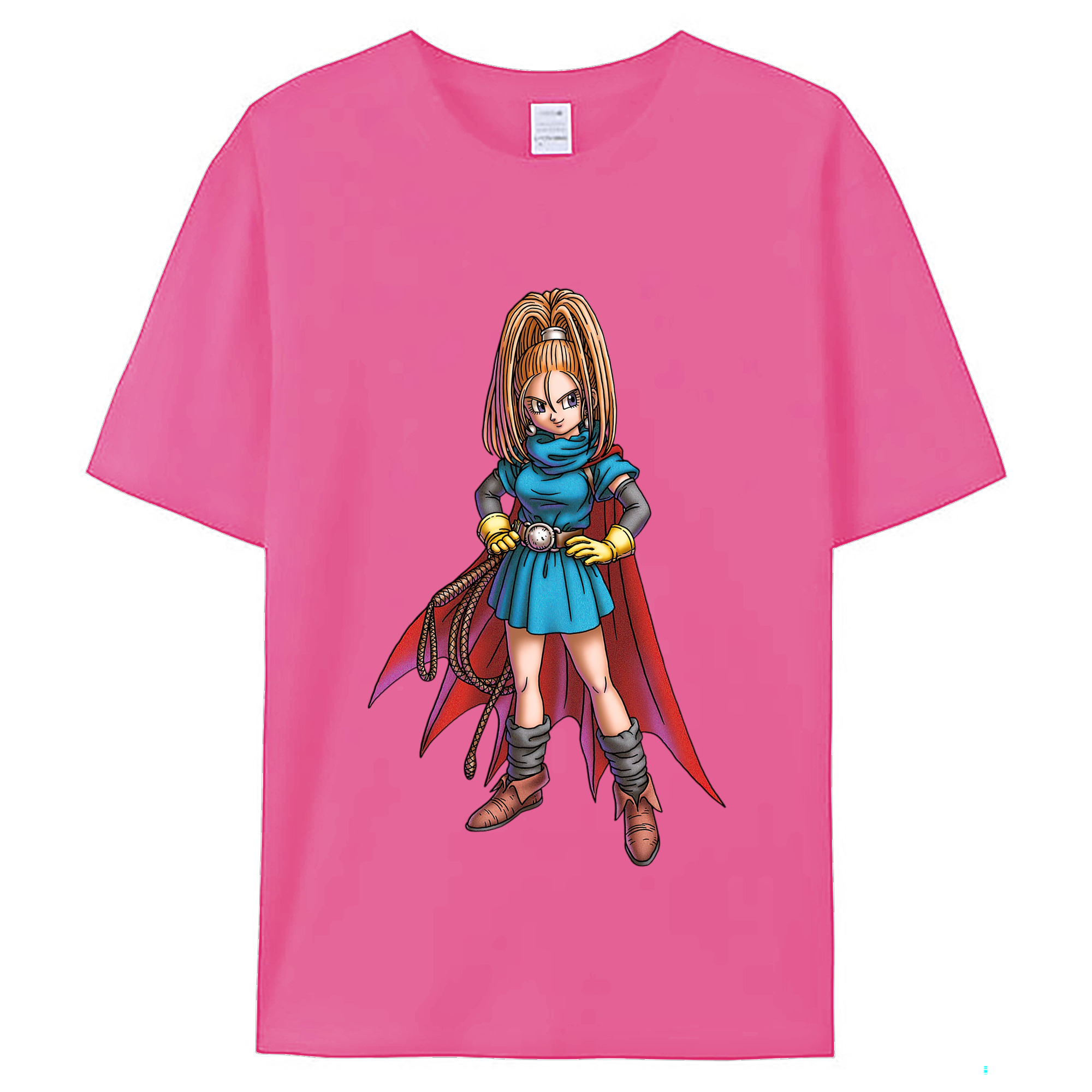 （画像用） ドラゴンクエスト Doragon Kuesuto Dragon Quest レディースカジュアルプリントTシャツ（綿100％）
